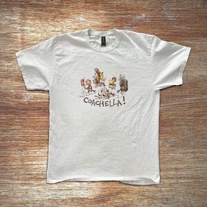 Gildan White Coachella Graphic Tee